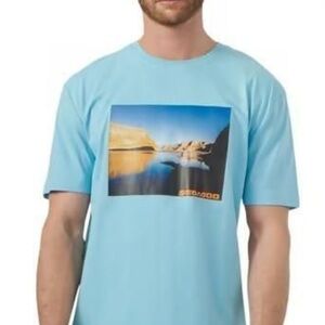 Men's Blue Graphic T-Shirt